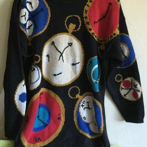 Clock Pocket Watch Pullover Ugly Sweater
